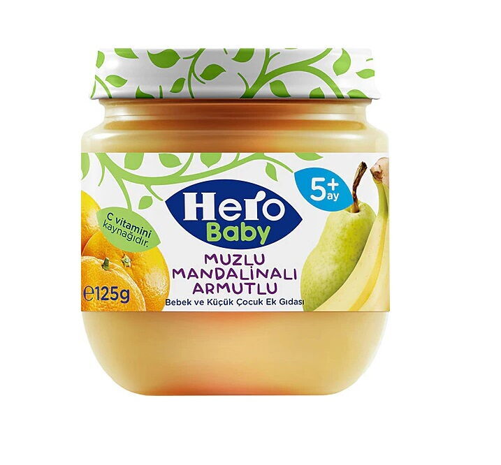 ULKER HERO BABY KAV.125 ML MUZ MANDALINA*12