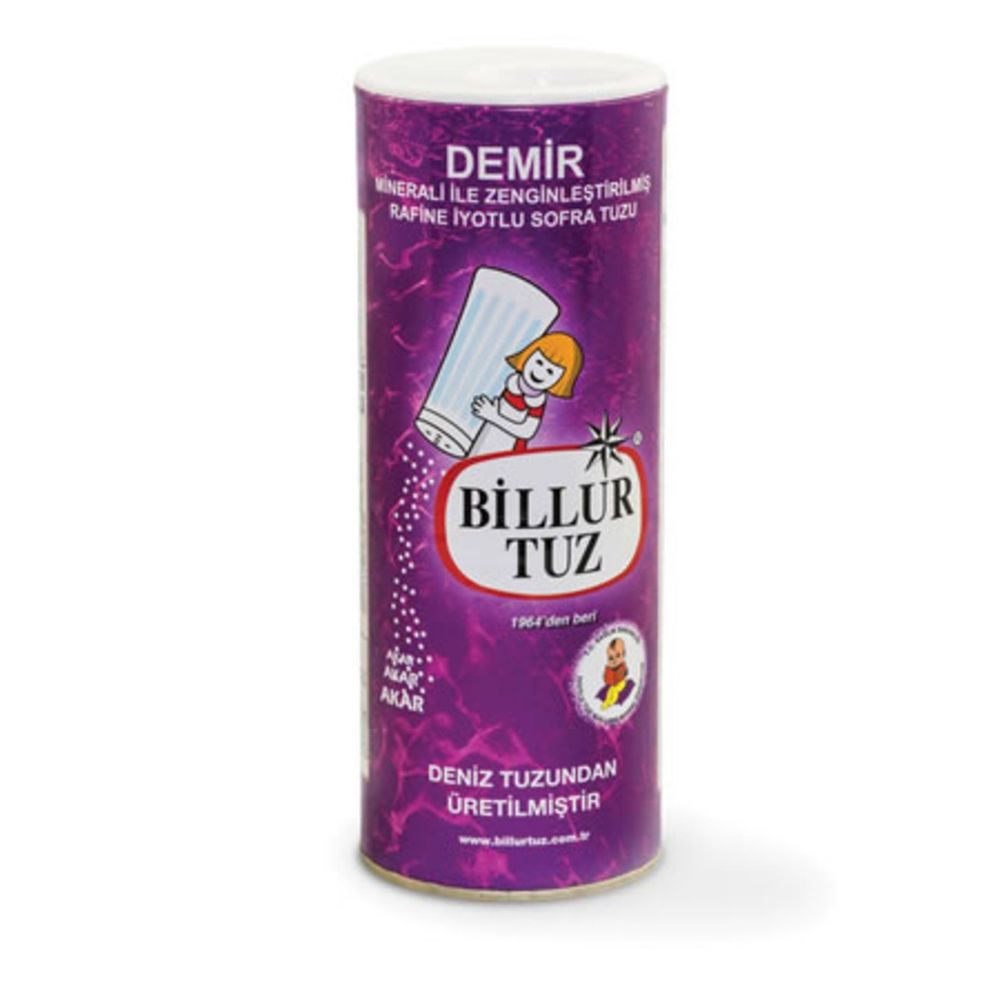 BILLUR TUZ DEMIR MINERALLI TUZLUK 500GR