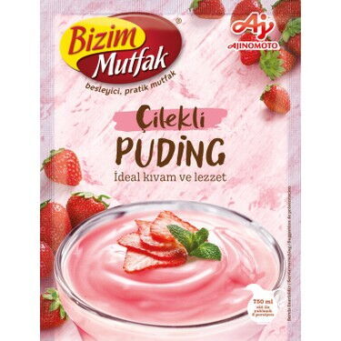 BIZIM MUTFAK CILEKLI PUDING 125 GR