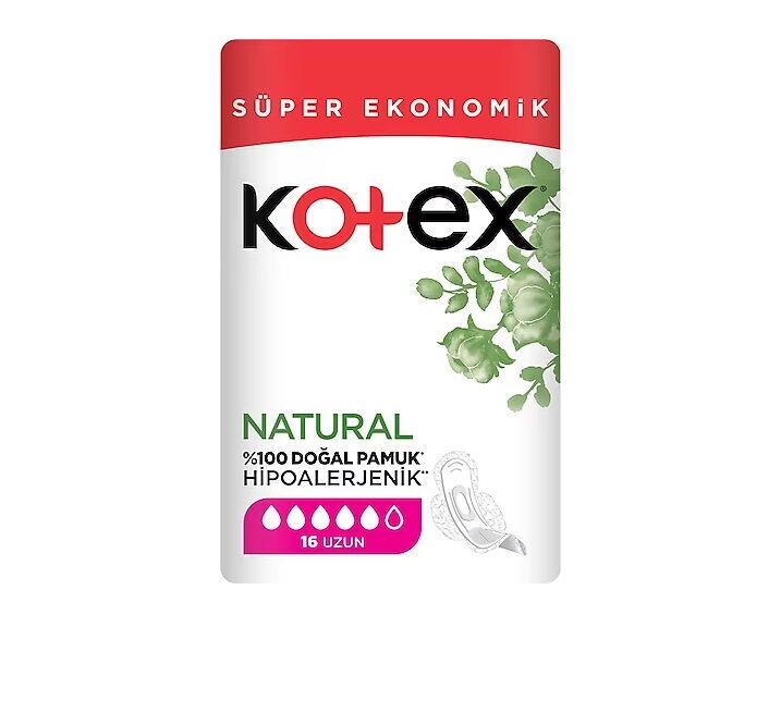 KOTEX NATURAL SUPER EKO.UZUN 16LI