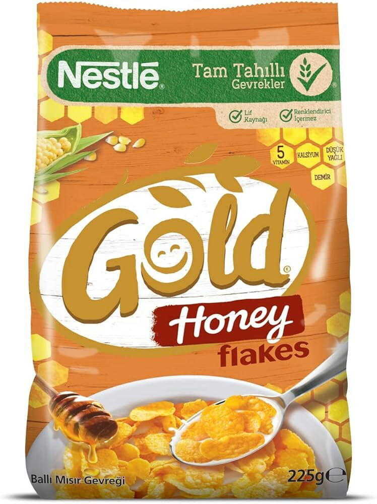 NESTLE GOLD CORN FLAKES HONEY 225G