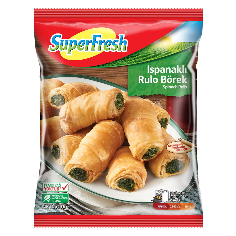 SUPERFRESH RULO BOREK ISPANAKLI 500GR