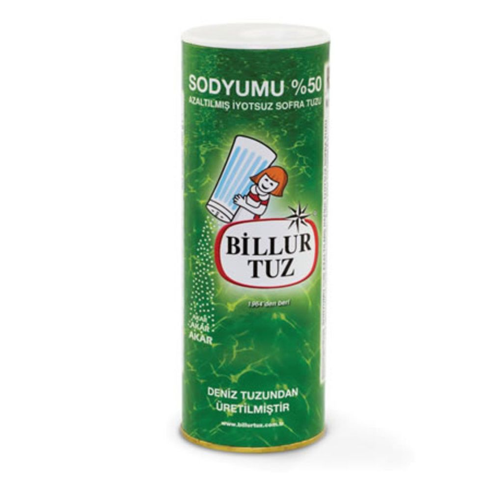 BILLUR TUZ TUZLUKLU %50 SODYUM AZ 500GR