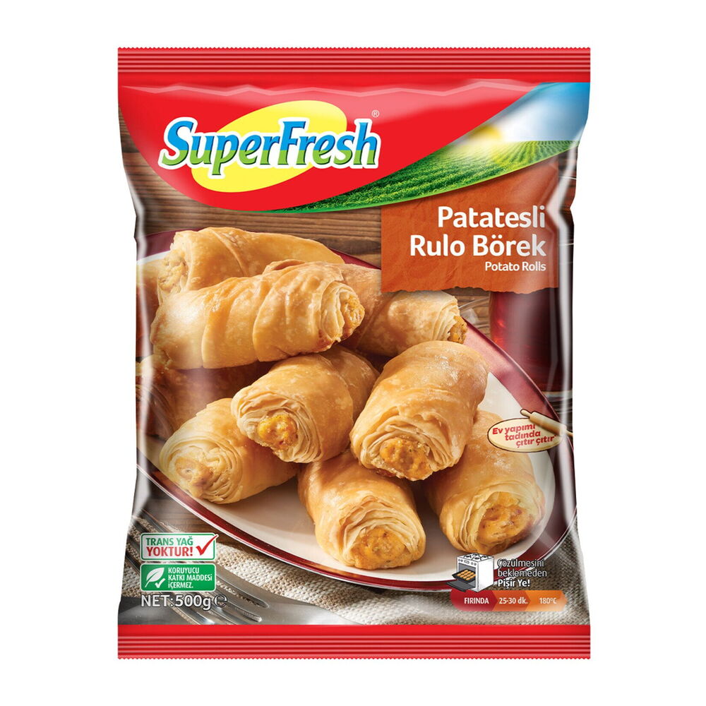 SUPERFRESH RULO BOREK PATATESLI 500GR