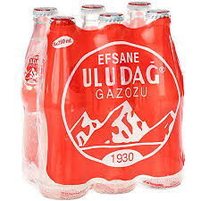 ULUDAG EFSANE GAZOZ 250ML CAM 6'LI