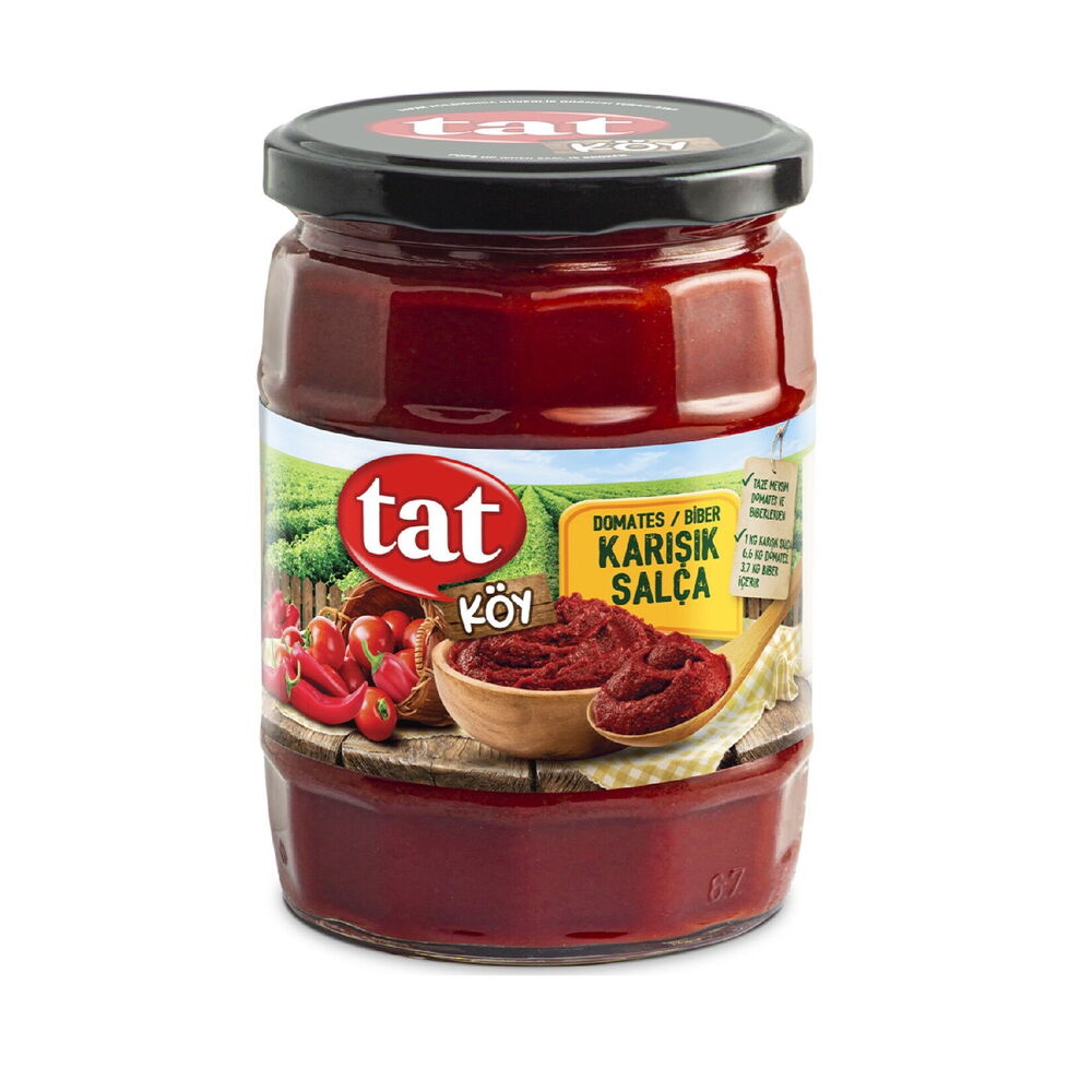 TAT ANTEP TADI BIBERLI DOMATES SALCASI 560G