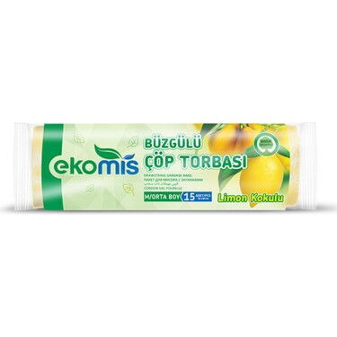 EKOMIS COP TORBASI ORTA BOY LIMON 25 LI