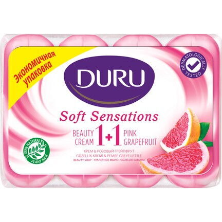DURU GUZELLIK SABUNU 4X80 GR SOFT PEMBE
