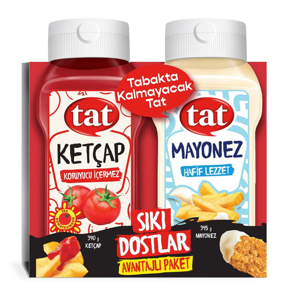 TAT SIKIDOSTLAR KETCAP+ MAYONEZ 390+345