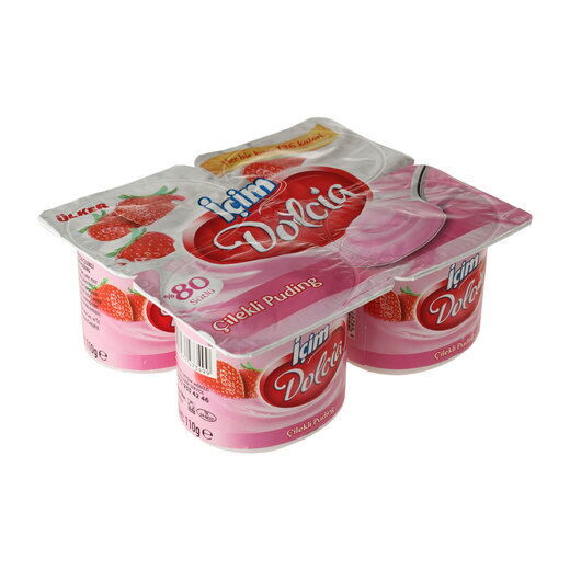 ULKER DOLCIA CILEKLI PUDING 4X100 GR