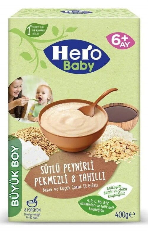 ULKER HERO BABY SUT.PEK.8 TAHIL.400GR