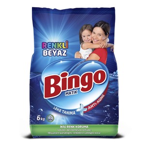 BINGO MATIK TOZ DETEJAN RENKLI BEYAZLAR 6KG #1
